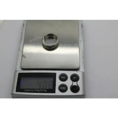 Signed .925 S.S. 5.7mm SOLID SILVER BAND ring size 6 #