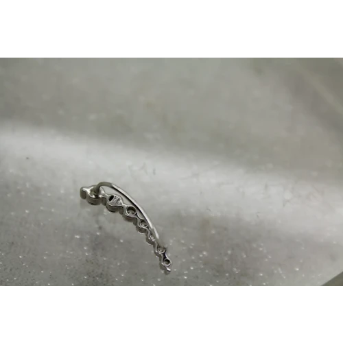 Signed .925 S.S. CZ JOURNEY EAR CLIMBER CRAWLER CUFF earrings (3)