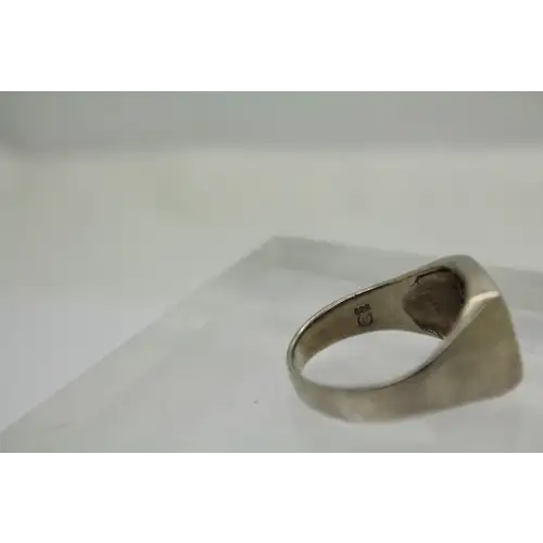 Signed .925 S.S. EMOSSED DRAGON SYMBOL ring size 13.75 #