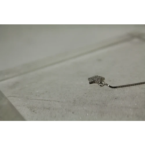 Signed .925 S.S. PAVE CZ STARS THREADER earrings