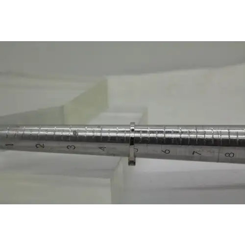 Signed .925 S.S. Round Cut WHITE STONE ANNIVERSARY BAND size 5 #