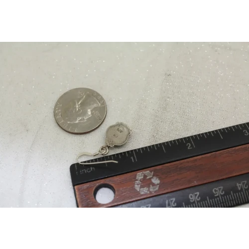 Signed .925 S.S. SOUTHWESTERN DESIGN OPAL DANGLE earrings