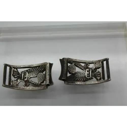 Signed .925 S.S. TURQUOISE EAGLE WATCH BAND ENDS