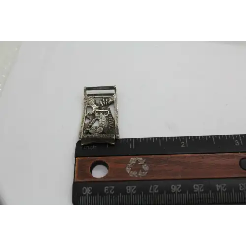 Signed .925 S.S. TURQUOISE EAGLE WATCH BAND ENDS