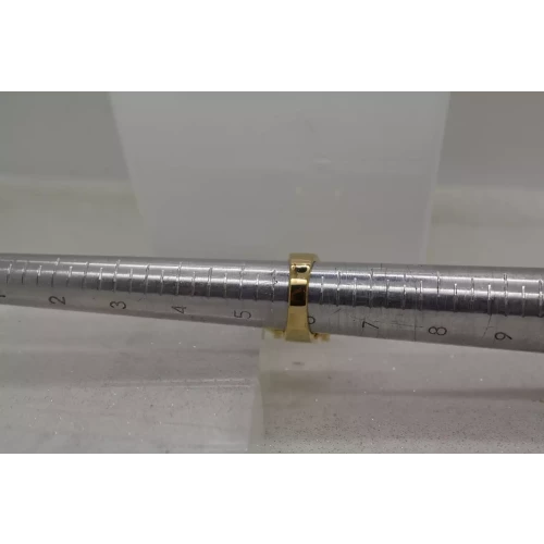 Signed ADI gold over .925 S.S. YELLOW & WHITE CZ HALO COCKTAIL size 5.75