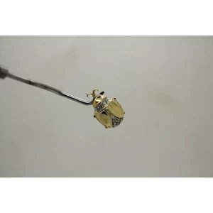 Signed ADL 10k Y.G. DIAMOND LADYBUG pendant