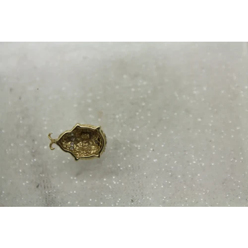 Signed ADL 10k Y.G. DIAMOND LADYBUG pendant