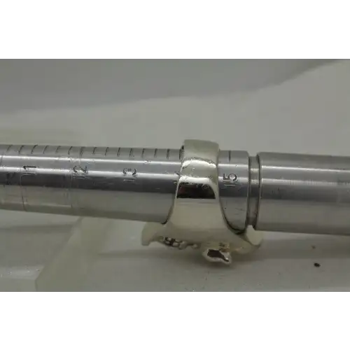 Signed DALLAS .925 S.S. SOLID HEAVY BIKER SKULL RING size 15 57g. # (4)