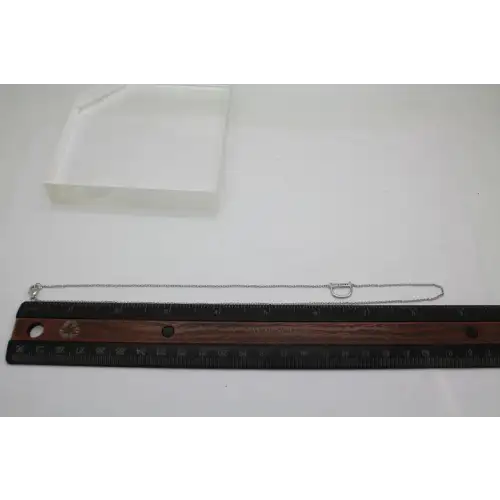 Signed F .925 S.S. CLEAR CRYSTAL LETTER 