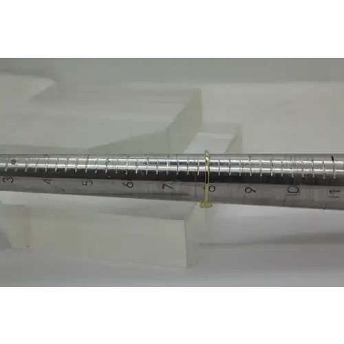 Signed Gold Over .925 S.S. WHITE STONE RING ENHANCER size 8 #