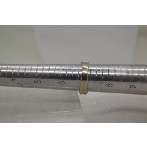 Signed I.G. 14k W.G. RICCIO CHAIN LINK DESIGN BAND ring size 7 (4)