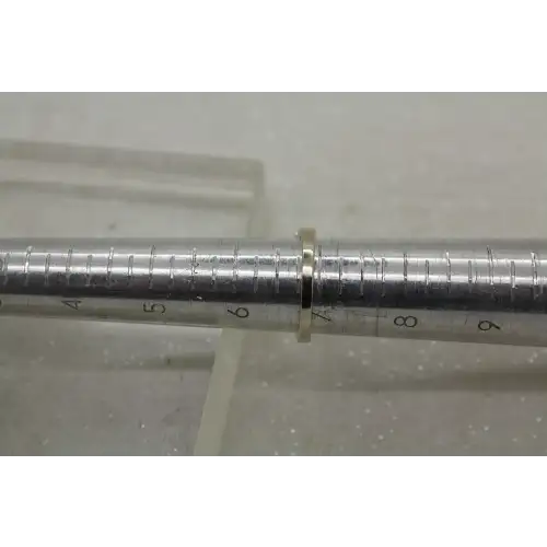 Signed IKS 10k W.G. DIAMOND CLUSTER INFINITY BAND ring size 6.75