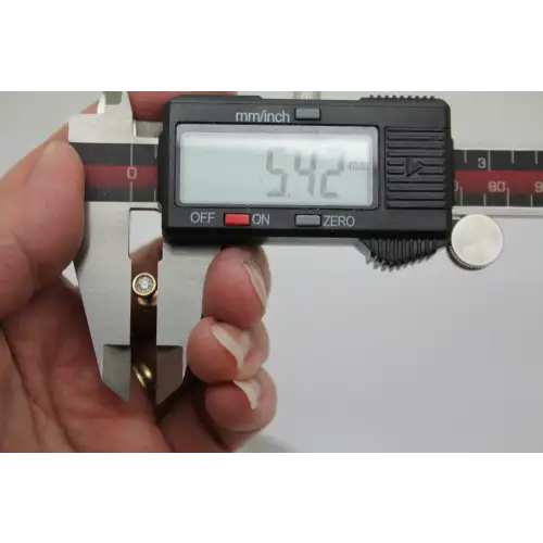 Signed JX 10k Y.G. .20ctw DIAMOND ROUND BEZEL STUD earrings #