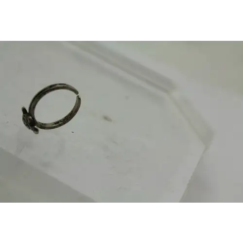 Signed NV .925 S.S. TINY TURTLE TOE ring size 3.25