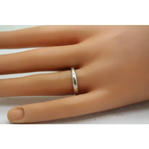 Signed PSCI .925 S.S. NARROW SOLID BAND ring size 9 #