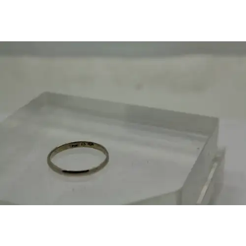 Signed PSCI .925 S.S. NARROW SOLID BAND ring size 9 #