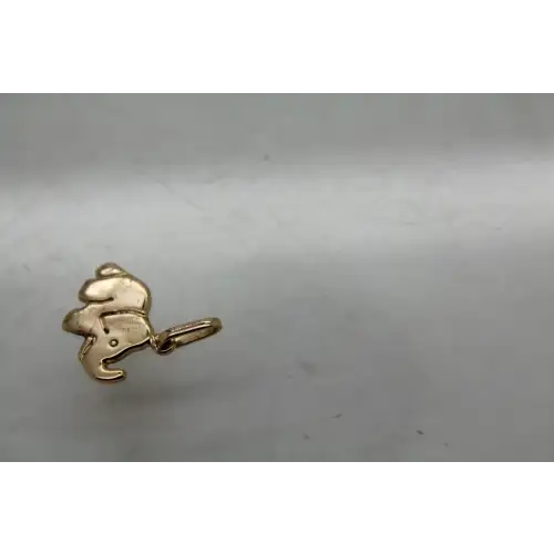 Signed RCI 10k R.G. ELEPHANT FIGURAL pendant