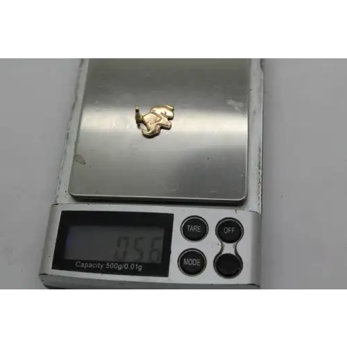 Signed RCI 10k R.G. ELEPHANT FIGURAL pendant