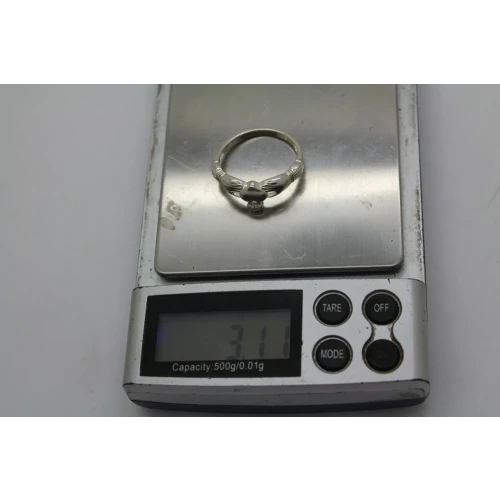 Signed RJ .925 S.S. CLADDAGH ring size 11