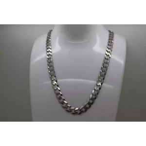Signed RL .925 S.S. 7mm CURB CHAIN 20