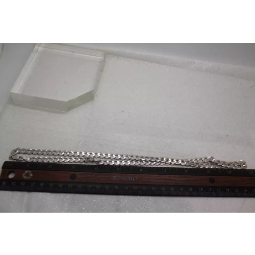 Signed RL .925 S.S. 7mm CURB CHAIN 20