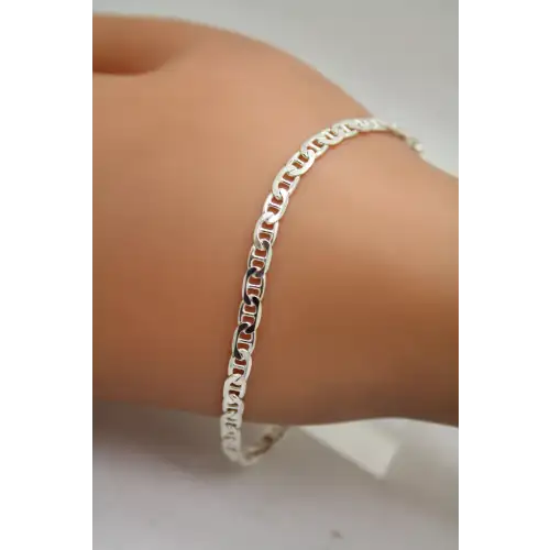 Signed RL .925 S.S. MARINER LINK DESIGN bracelet 7.5