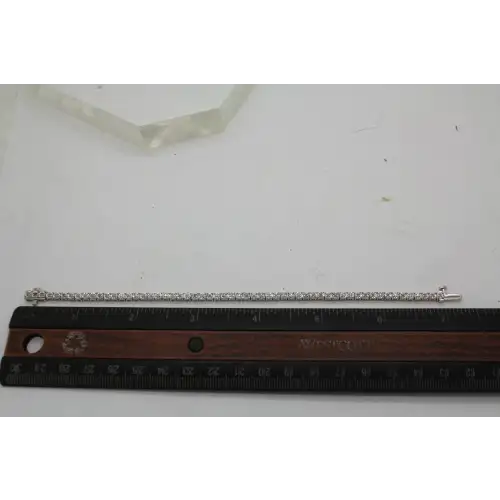 Signed UD .925 S.S. LASER CUT ENHANCED DIAMOND TENNIS bracelet (4)
