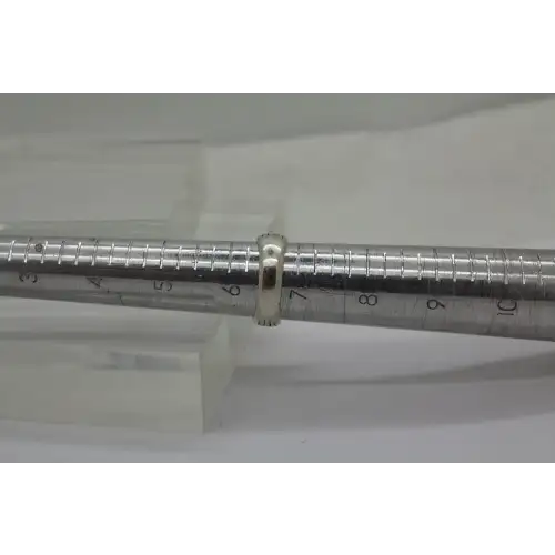 SILPADA .925 S.S. CHAMPAGNE CUBIC ZIRCONIA SOLITAIRE ring size 6.5 #