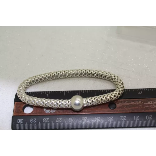 SILPADA .925 S.S. CHIC FLEXIBLE MESH BALL DESIGN bracelet 7