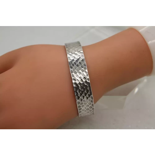 SILPADA .925 S.S. HAMMERED DESIGN CUFF bracelet 7