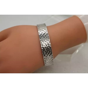 SILPADA .925 S.S. HAMMERED DESIGN CUFF bracelet 7