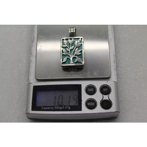 SILPADA .925 S.S. LIVE LAUGH LOVE interchangeable TURQUOISE pendant
