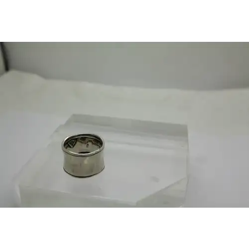 SILPADA .925 S.S. WAVY WIDE CIGAR BAND ring sizse 7.5 #