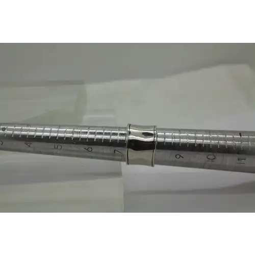 SILPADA .925 S.S. WAVY WIDE CIGAR BAND ring sizse 7.5 #