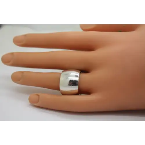 SILPADA .925 S.S. WIDE CUFF CIGAR BAND ring size 7 #