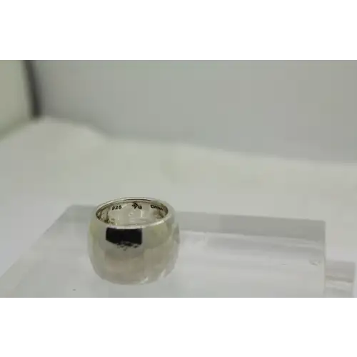 SILPADA .925 S.S. WIDE CUFF CIGAR BAND ring size 7 #