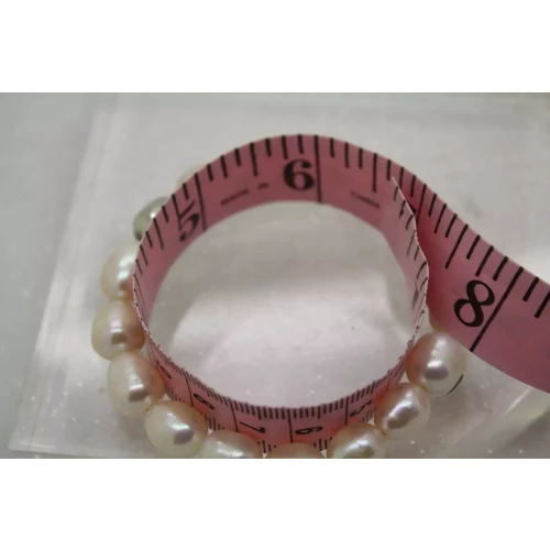 SILPADA .925 Sterling Silver PEARL BEADED STRETCH bracelet 6.5