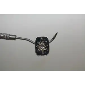 LORI BONN .925 S.S. APRIL FOOLS WHITE QUARTZ SLIDE CHARM