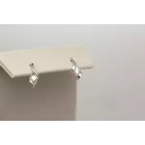 14k White Gold .50ctw DROP DESIGN Earrings
