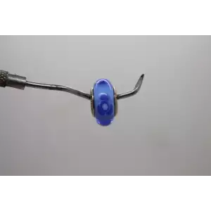 Authentic PANDORA ALE .925 BLUE FLOWER MURANO GLASS CHARM BEAD