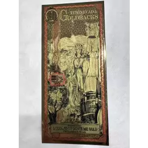 10 NEVADA Goldback 1/100th oz Aurum Gold Note (24k) 