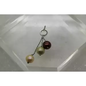 IPS IMPERIAL PEARL SYDICATE .925 Sterling Silver 3 PEARL MODERNIST