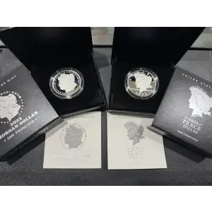 2023-S Morgan & Peace Silver Dollar Proofs w (Box & COA) (3)
