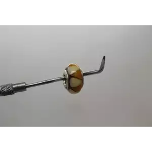 Authentic PANDORA ALE .925 S.S. CAPTIVATING AMBER MURANO GLASS charm