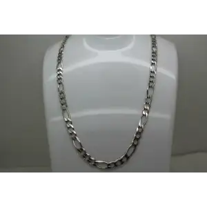 ITALY .925 Sterling Silver FIGARO CHAIN necklace 20