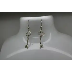 Findlay Bolivia .925 S.S. ANTIQUE SKELETON KEY dangle earrings