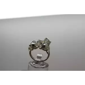 KABANA .925 S.S. 3D PLAYFUL KITTENS Design ring size 5.75