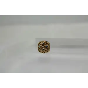 Authentic PANDORA 14k Y.G. OCEAN TREASURES RETIRED CHARM #