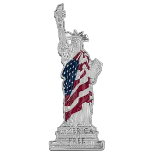 Pamp 2oz .999 Fine Silver America the Free 2oz Silver Coin - Statue of Liberty