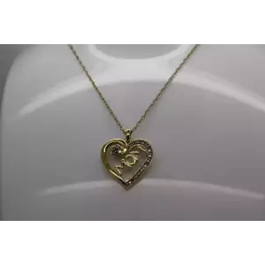 Gold over .925 S.S. DIAMOND 